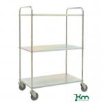 Konga tall reversible steel tray shelf trolleys 394018