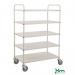 Konga tall reversible steel tray shelf trolleys 394019