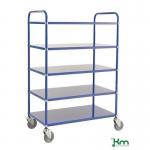 Konga tall reversible steel tray shelf trolleys 394020