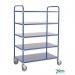 Konga tall reversible steel tray shelf trolleys 394020