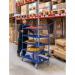 Konga tall reversible steel tray shelf trolleys 394020