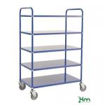 Tray Trolley 5 Shelves Blue 