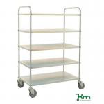 Konga tall reversible steel tray shelf trolleys 394021