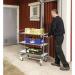 Konga flexible shelf trolleys with central locking 394072