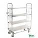 Konga flexible shelf trolleys with central locking 394074