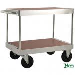 Konga extra heavy duty zinc plated table top trolleys 394083