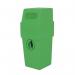 114L Hooded plastic waste bin with opening 394139