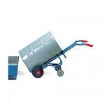 Steel Drum Trolley On Rubber Tyres And W