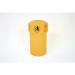 145L Hooded top litter bin with tidy man logo - Yellow 394240