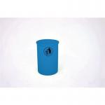 Open top waste bin with tidy man logo - Light blue 394250