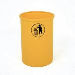 Open top waste bin with tidy man logo - Yellow 394252