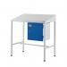 Sloping Top Teamleader Workstationwith Cupboard 1060.1000.600 394330