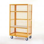 COSHH hazardous Boxwell® mesh sided shelf trucks - open front 394429