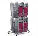 Mobile folding chair storage trolley 394478