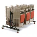 Mobile folding chair storage trolley 394479