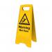 Heavy Duty A-board- warning Wet Floor 394564