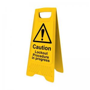Heavy Duty A-Board - Caution Lockout Procedure In Progress 394569