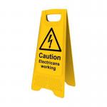 Heavy Duty A-board- Caution Electricians Working 394571
