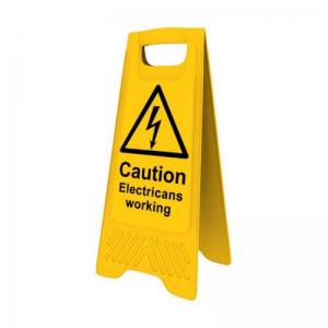 Heavy Duty A-Board - Caution Electricians Working 394571