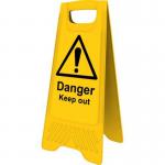 Heavy Duty A-board- danger Keep Out 394579