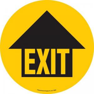 Floor Graphic Marker - Exit With Arrow 394808