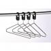 Pack of 25 Heavy Duty Anti-theftchrome Hangers Complete with Security Collars 394888