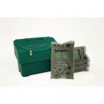 115L Green Grit Bin With Hasp And Staple