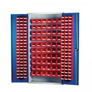 Louvre panel cabinets with small parts bins 395158