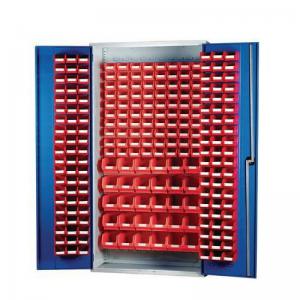 Louvre panel cabinets with small parts bins 395160