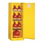 Sure-grip Ex Slimline Safety Cabinet, 83 l Cap.1 Self Closing Door. 3 Shelves 395558
