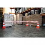 Telescopic Barrier 1M - 1M80 Red/White S