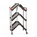 Folding plastic shelf trolley 395681