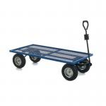 Industrial turntable platform trucks with mesh or plywood platforms 395709