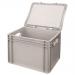 Euro stacking containers with attached lids 395751