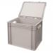 Euro stacking containers with attached lids 395752