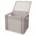 Euro stacking containers with attached lids 395752