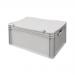 Euro stacking containers with attached lids 395757