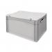 Euro stacking containers with attached lids 395758