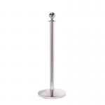 Polished stainless steel posts with ball top (Pack of 2) 395813