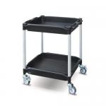 Plastic Tray Trolley With 2 Tiers 