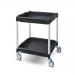 Plastic Tray Trolley With 2 Tiers 