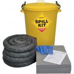 90 Litre Gpurpose Spill Kitin Round Yellow Bin 396001