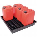 Drum storage drip trays with sump grid 396012