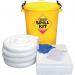 90 Litre Oil & Fuel Spill Kitin Round Yellow Bin 396040