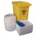 240 Litre Oil & Fuel Kit- Yellow Wheelie Bin 396042