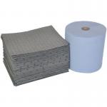 Spillpod Duo Refill Pack:blue Paper Roll & 75 Absorbent Pads 396079