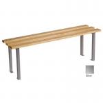 Classic mezzo bench 1000x350mm 2 U shape legs - silver 396630