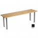 Classic mezzo bench 1000x350mm 3 U shape legs - black 396635