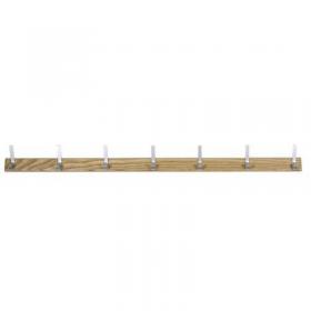 Classic coat rail - 1000mm - 5 hooks - silver 396690