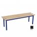 This photo captures the sleek and modern design of the slingsby Cloakroom Furniture Evolve Mezzo Bench. The black color adds a touch of sophistication to any space, while the 2000 X 325mm size makes it versatile for various needs.